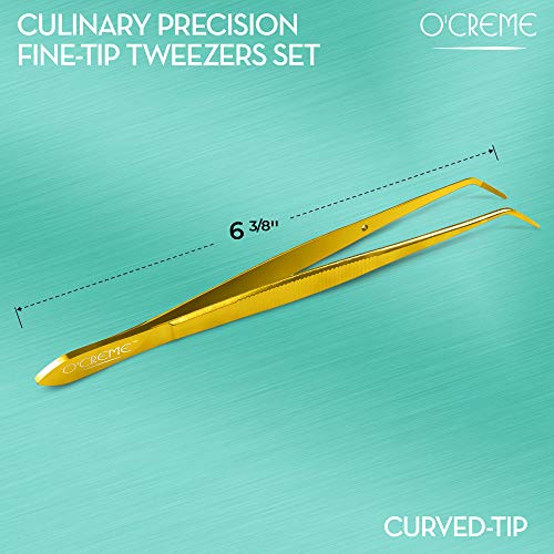 Curved Tweezers 6.25 Inch Fine