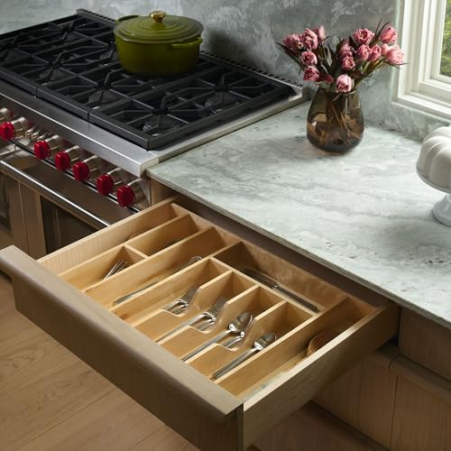 Trim-to-Custom-Fit Utensil Drawer Organizer, 33.11"x21.97" (Standard)