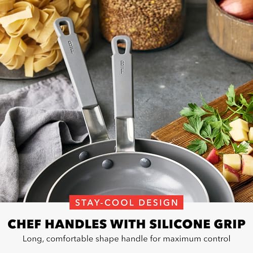 x Bobby Flay Stainless Steel 12 Piece Cookware Pots & Pans Set (12 Piece Cookware Set / Stainless Steel)