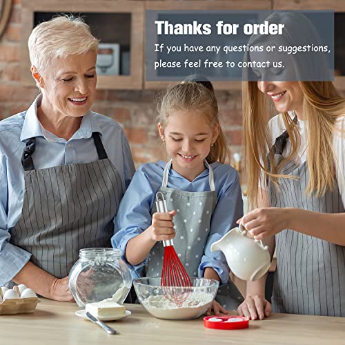 Red Silicone Whisk Set of 3