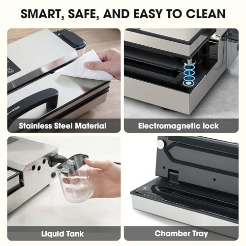 Vesta Precision 16'' Commercial Vacuum Sealer Machine for Moist Foods 95kPa