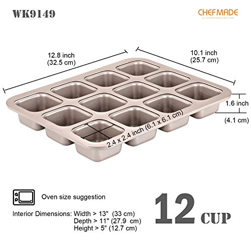 Brownie Cake Pan (Brownie Square 12 Cups)