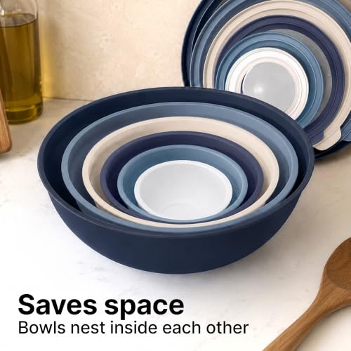 12 Piece Plastic Mixing Bowls with Leak (452.48 Count)