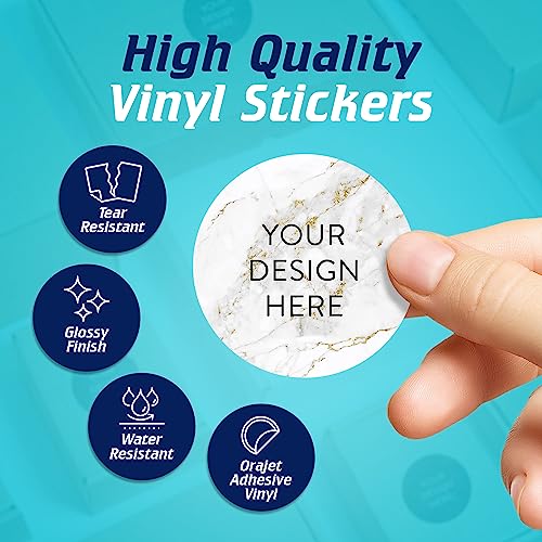 Custom Vinyl Stickers Your Image (100 Count)