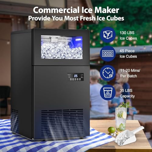 Commercail Ice Maker 130Lbs
