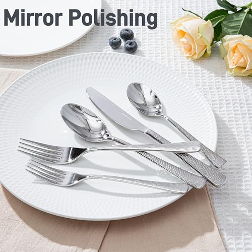 60 Pcs Silverware Set 18 (60-Piece / Silver)