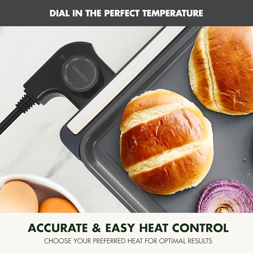 Advanced 10.5”x 20” Electric Griddle with Warming Drawer (10.5" x 20" Electric Griddle / Graphite)