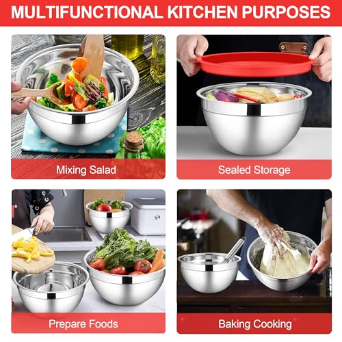 6 Pack Mixing Bowls Sets (6 Count)
