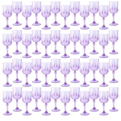 48Pack Plastic Wine Glasses (48 Count)