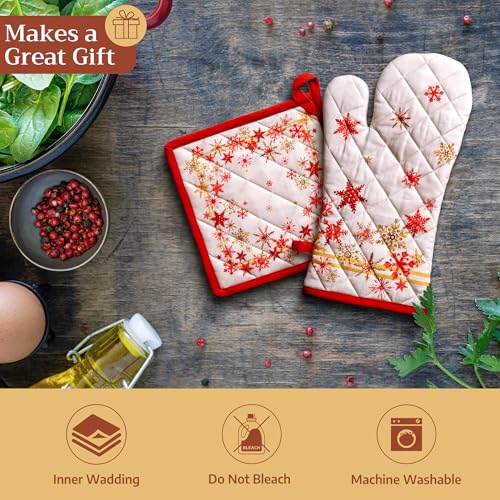 Pot Holders 100% Cotton Potholders (082 - Crystal Star / 8" x 8" (Pot Holder Pack of 2))