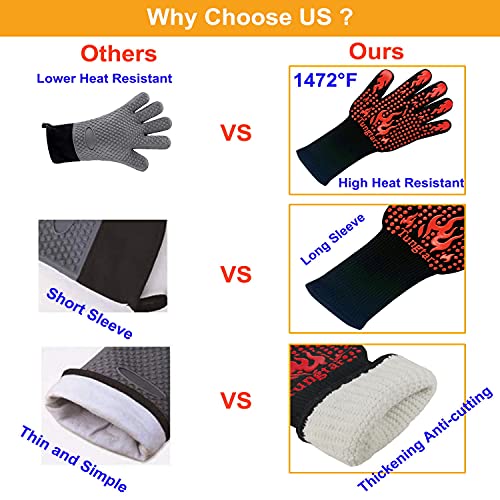 Turkey Fryer BBQ Heat Resistant Gloves (2 Count)