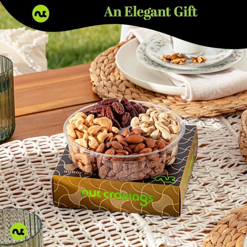 Mixed Nuts Gift Basket in Black Gold Box