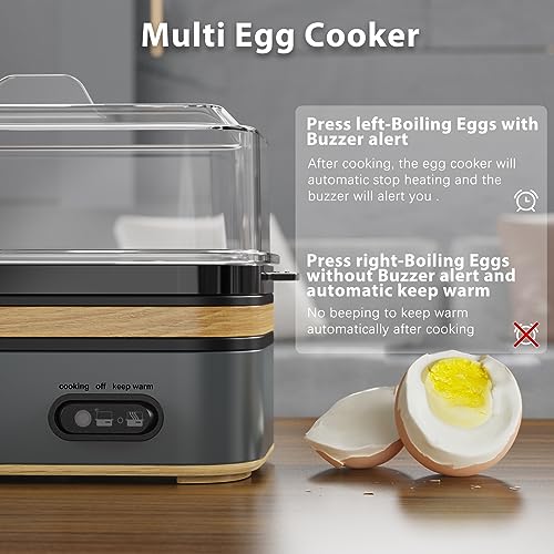 Rapid Egg Cooker Electric 6 Eggs Capacity (Black)