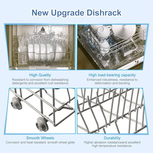 DD82 01384A Dishwasher Lower Rack Replacement for Samsung DW80R2031US (Dishwasher Lower Rack)