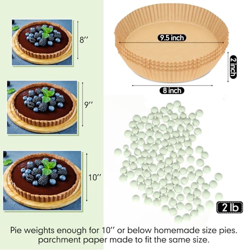 1 Pcs 2 lb Pie Weights Ceramic (Light Green)