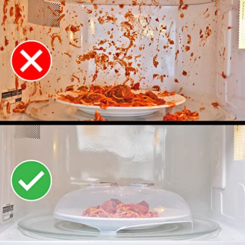Magnetic Microwave Splatter Cover for Food (Heather Gray)