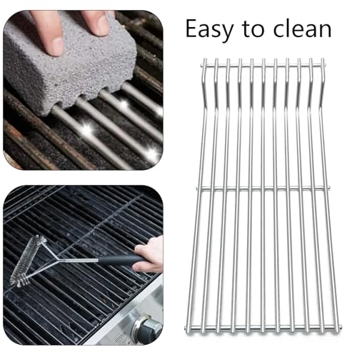 16.8" Stainless Steel Cooking Grates Replacement Parts for Broilmaster D3 G (16 13/16" x 25 1/8")
