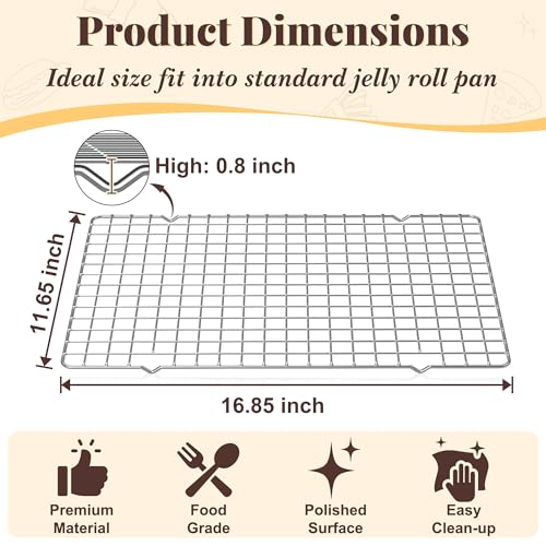 2 PCS Grid Wire Baking Cooling Racks
