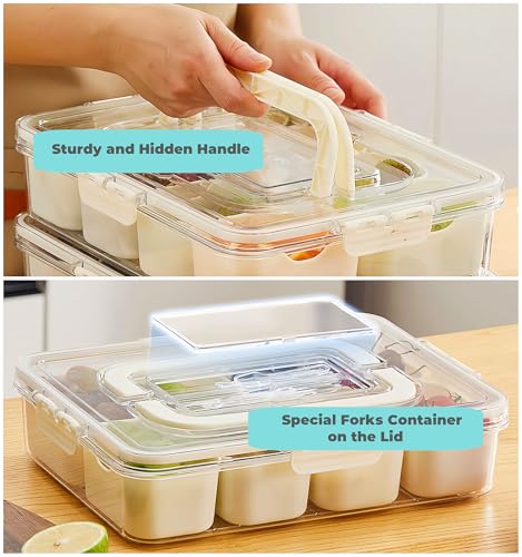 Snackle Box Container (1PC 8 Compartments)