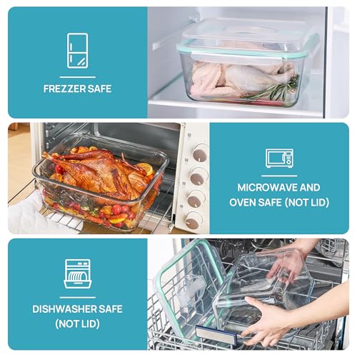 Extra Large Glass Food Storage Containers (1pack 220oz)