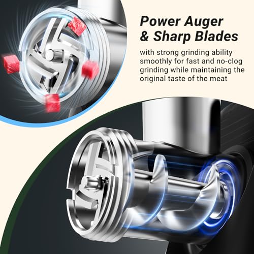 Meat Grinder Electric (Silver+Black)