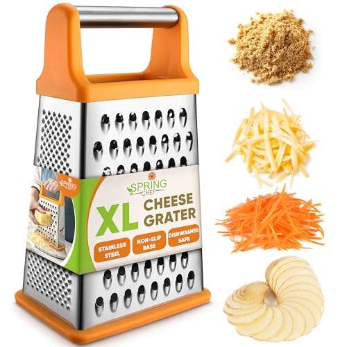 Stainless Steel XL Cheese Grater for Kitchen