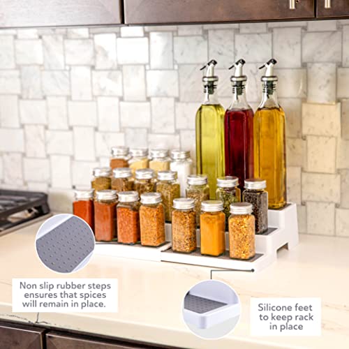 Plastic 3 Tier Expandable Spice Rack (2 Count)