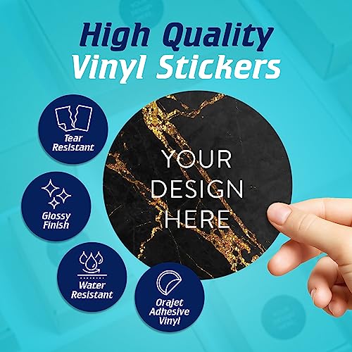 Custom Vinyl Stickers Your Image (100 Count)