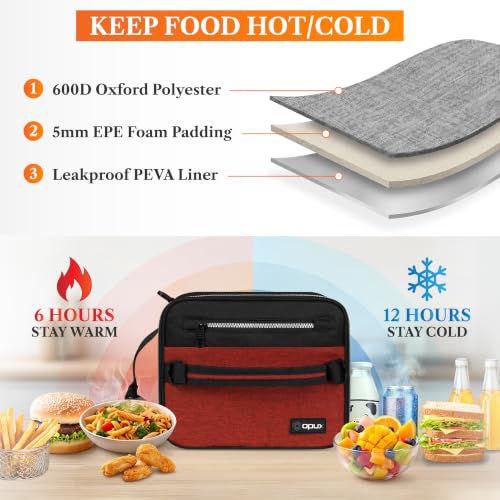 Insulated Lunch Bag for Men Women Kids
