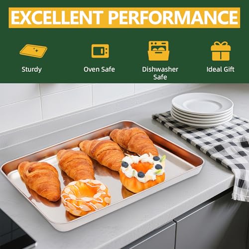 4 PCS Stainless Steel Baking Sheet Set 10 (4 Count)