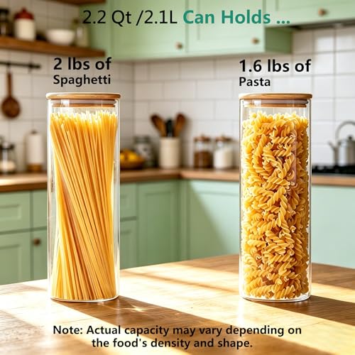 2.2Qt Square Glass Jars
