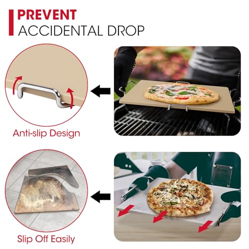 16 x 14 Inch Pizza Stone for Oven and Grill