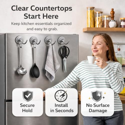 Magnetic Hooks (Gray / 1.26 inches)