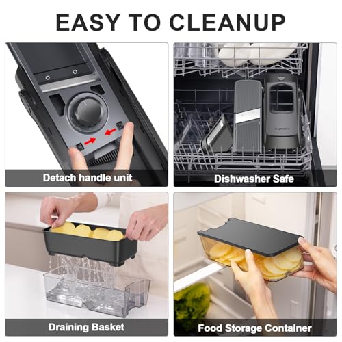 Safe Mandoline Slicer Plus (U4 Black)