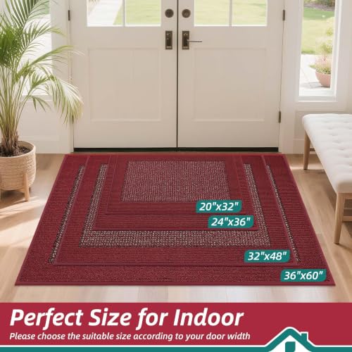 Indoor Door Mat 32" x 48" (Red / 32" X 48" (Rectangular))