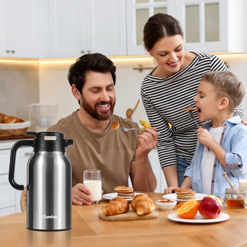 68 Oz Thermal Coffee Carafe (67.6 Ounces / silver/silver)