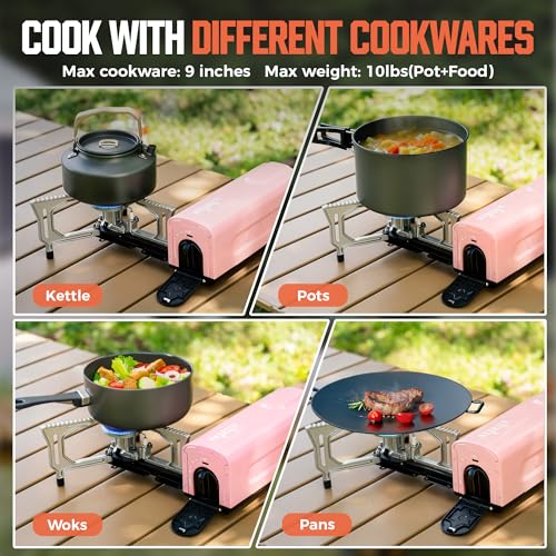 OUTDOORS Butane Camping Stove (Pink)