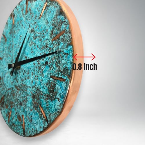 Handmade Copper Wall Clock Artisan Touch in Every Piece (Pure Copper / 11)