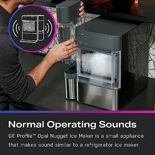 GE Profile Opal 2.0 XL Countertop Nugget Ice Maker with 1 Gallon Tank (Stainless Steel)