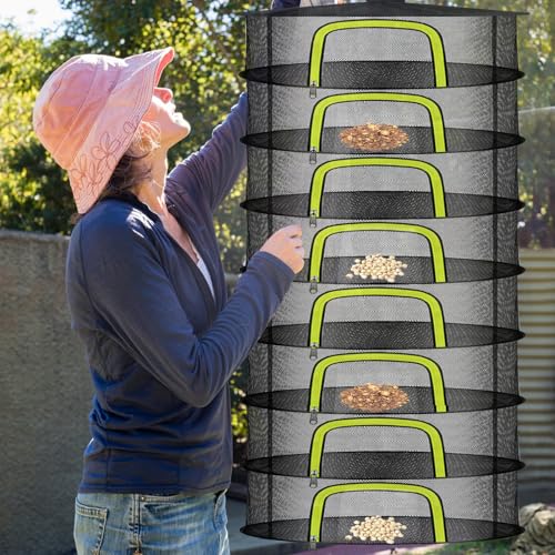 Doacpr 8 Layer Hanging Herb Drying Rack