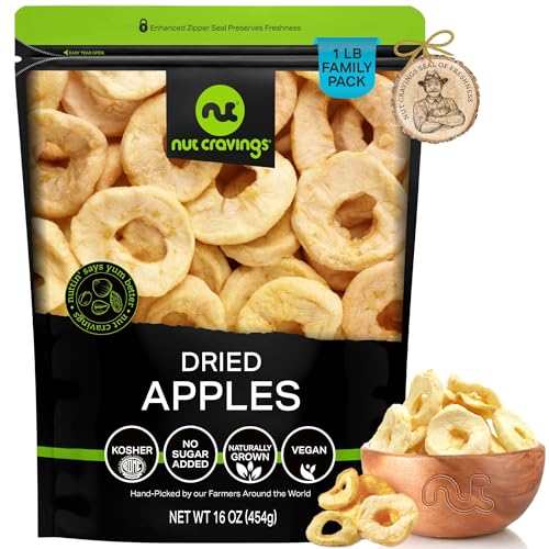 Dried Apple Rings Slices (Dried Apple Rings / 16 oz)