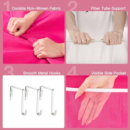 Shoe Storage Over the Door Shoe Organizer (Pink / 1 Pack)