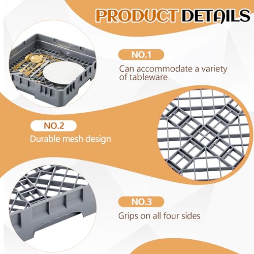 1 Pack Commercial Dishwasher Tray Rack (Gray / Basic)