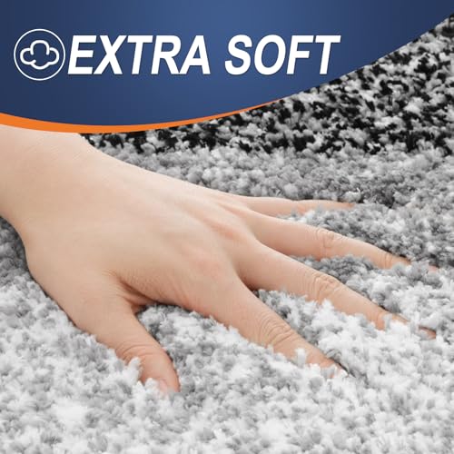 Large Bathroom Rugs 50x30 (50" X 30" / Black)