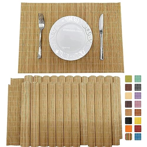 Bamboo Placemats Set of 24 (Brown / Set of 24)