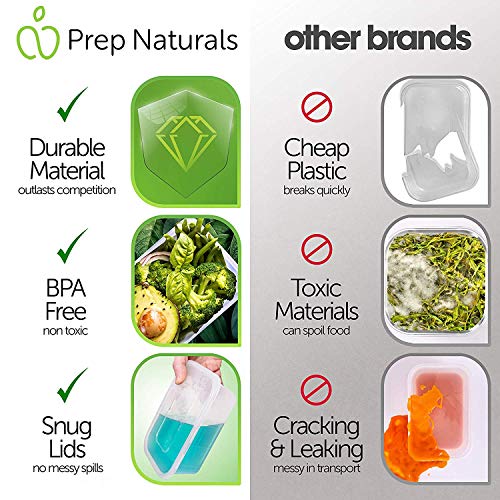 50 Pack Meal Prep Containers Reusable (50 Pack / Rectangular)