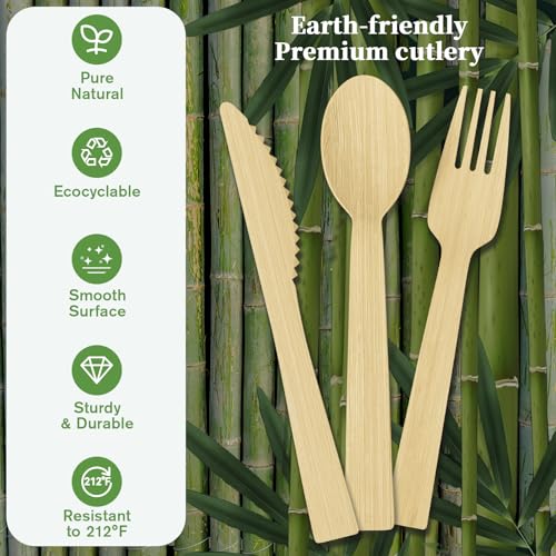 300 Count Bamboo Cutlery Set (cutlery)