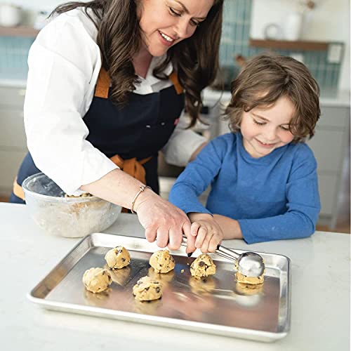 Half Sheet Baking Pan Aluminum Nonstick Oven Safe Set of 2 (2 Count)