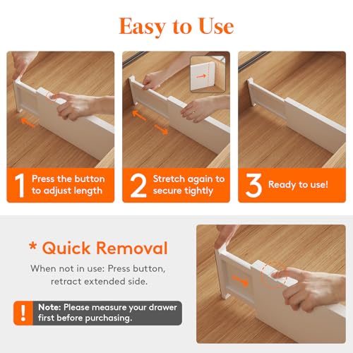 5" Tall Upgrade Drawer Dividers (5"H, 13.5-22"L)