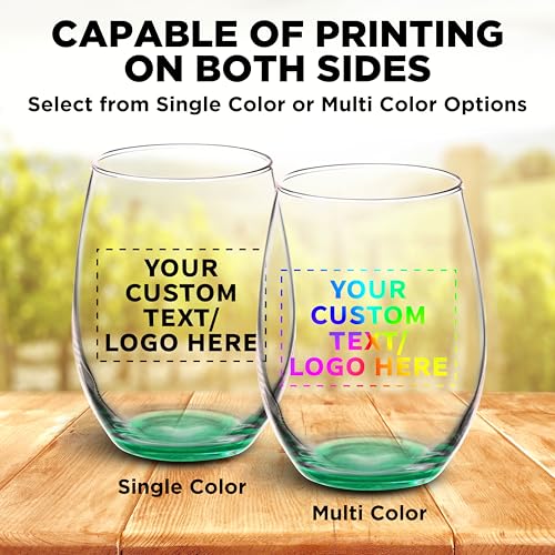 100 ARC Stemless Wine Glasses Set (100 Count)